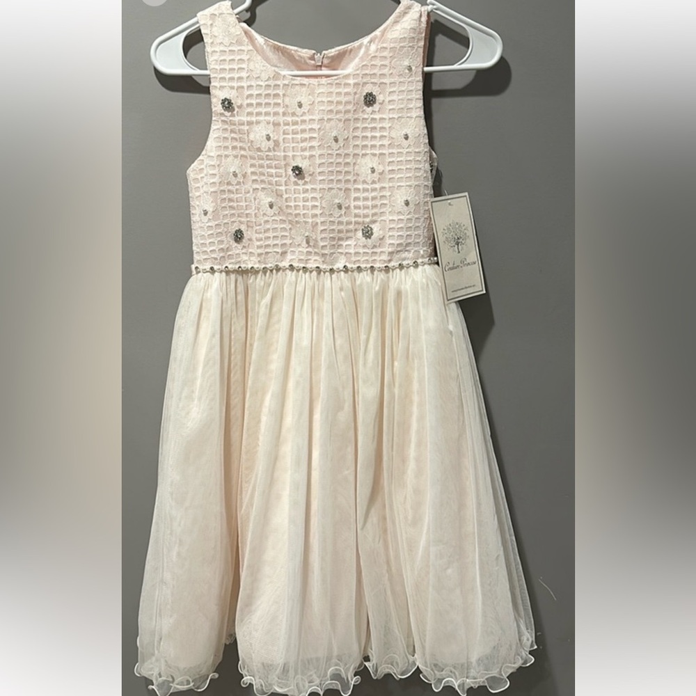 Brand new Couture Princess Dress Girls Pearl Embellished